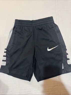 Nike Black Shorts with Silver Reflective Swoosh